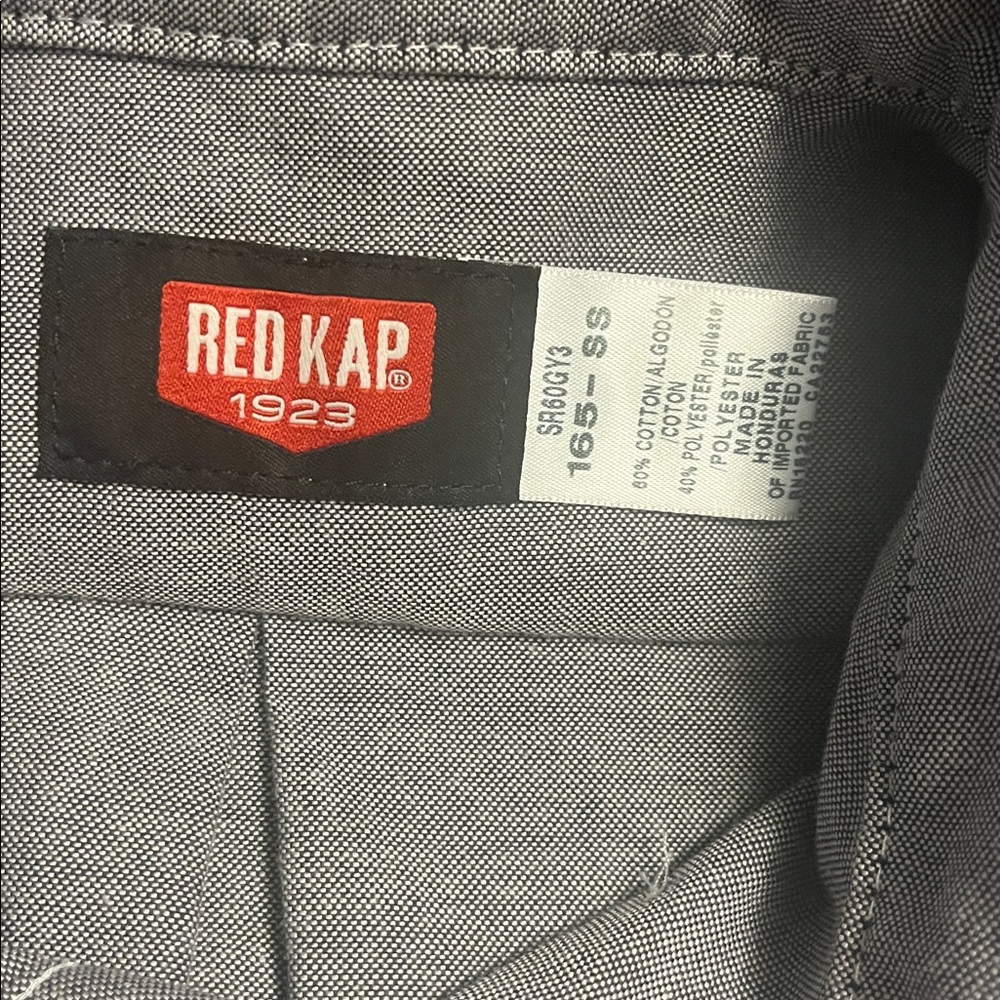Gray Red Kap SS Work Shirt - Picture 3 of 4